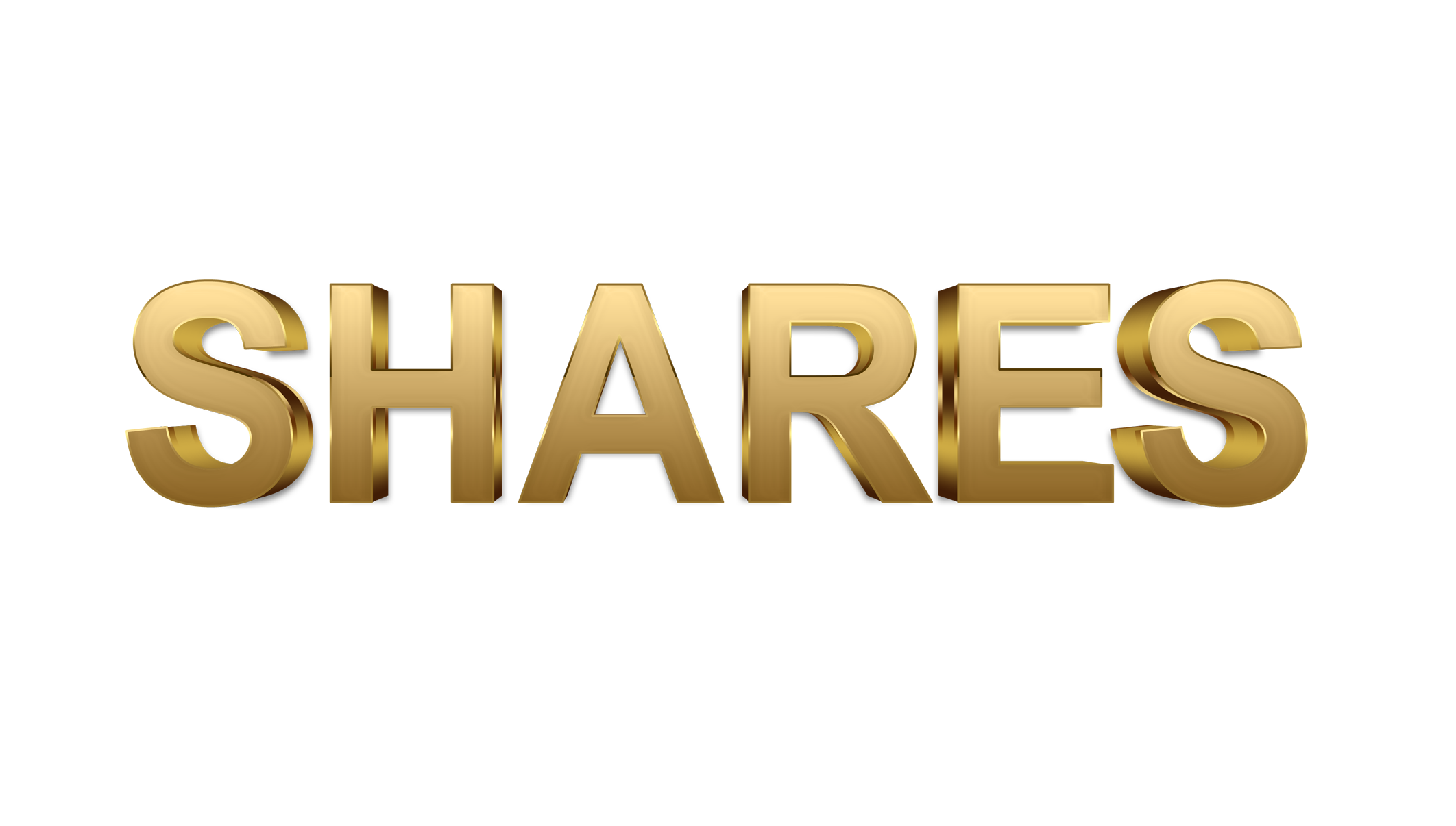 Shares word png, Shares png, word Shares gold text typography PNG images Shares png transparent background